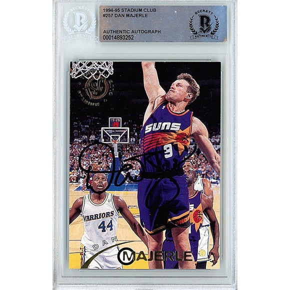 Dan Majerle Autograph 1994-95 Topps TSC Phoenix Suns Basketball Card - Beckett - Picture 1 of 4